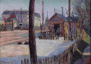 Paul Signac Railway junction near Bois-Colombes oil on canvas